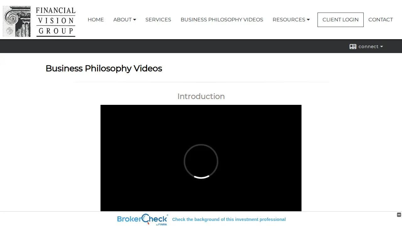 Financial Vision Group page