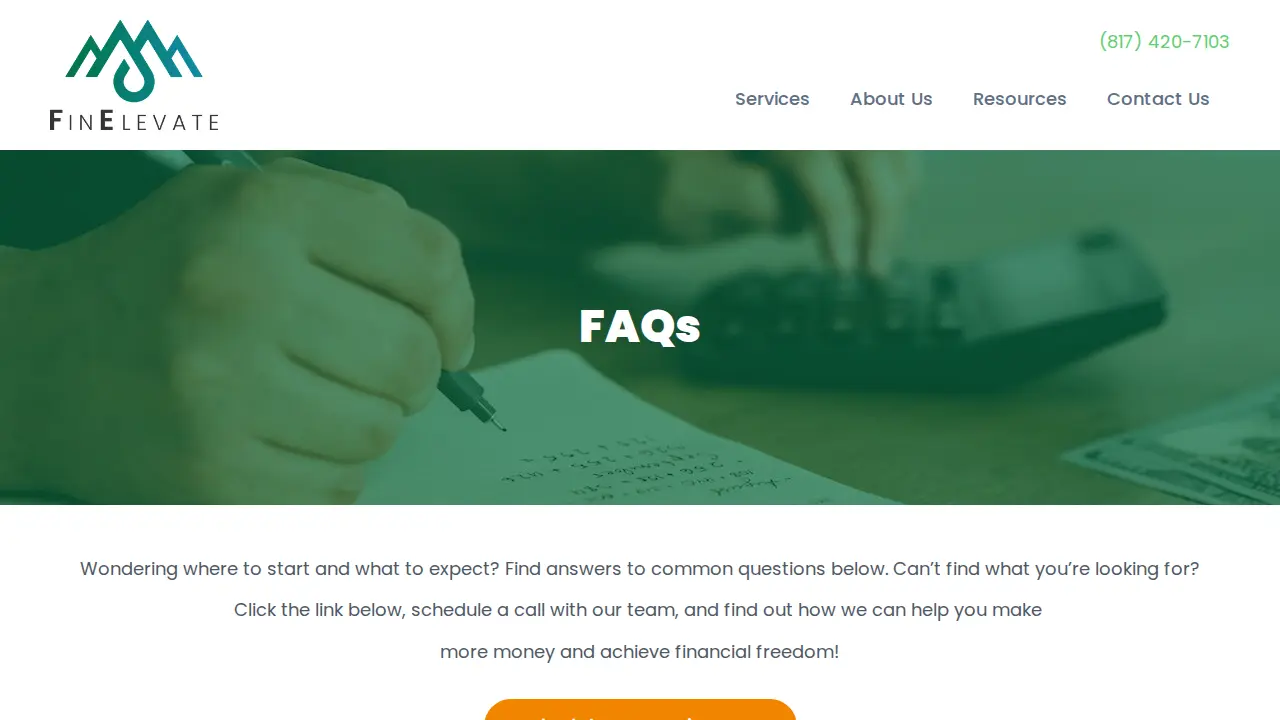 FinElevate page