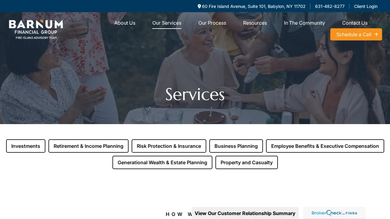 Barnum Financial Group page