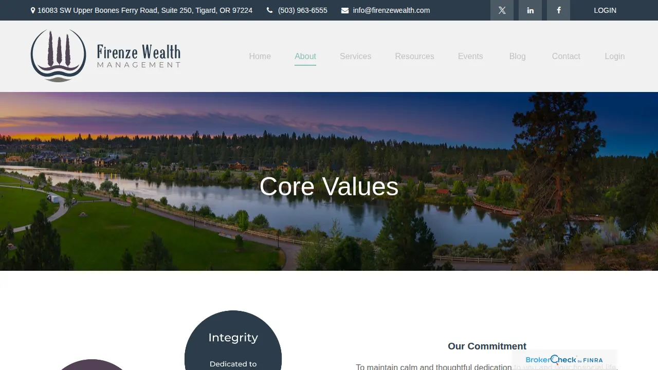 Firenze Wealth Management page