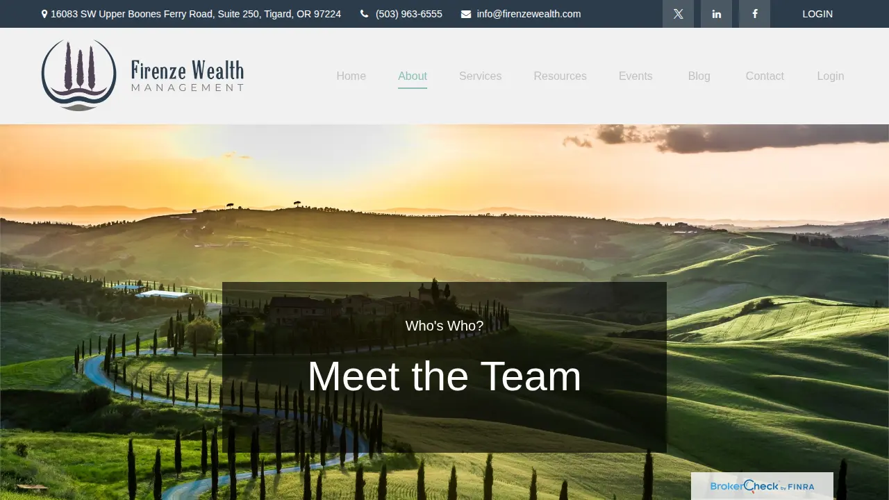 Firenze Wealth Management page