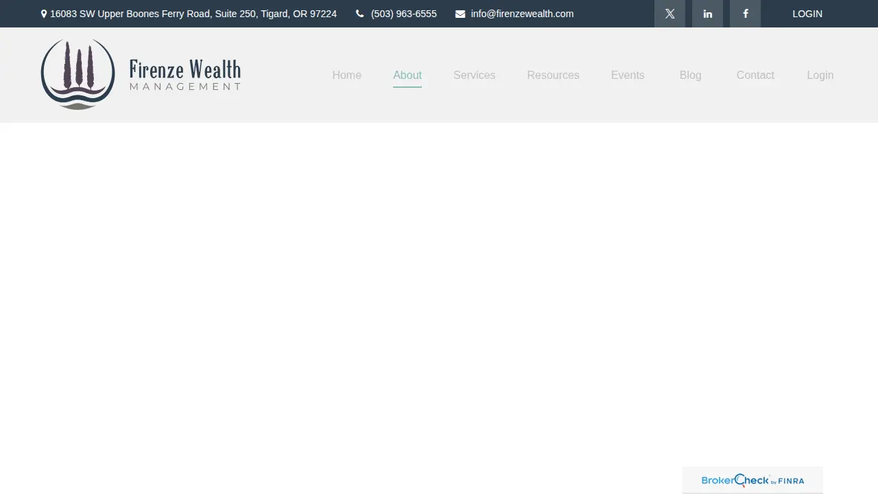 Firenze Wealth Management page