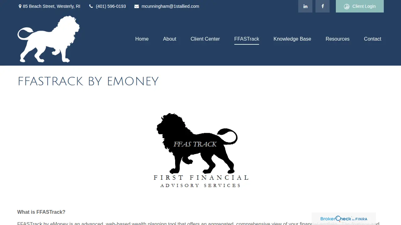 First Financial Advisory Services, Inc. page