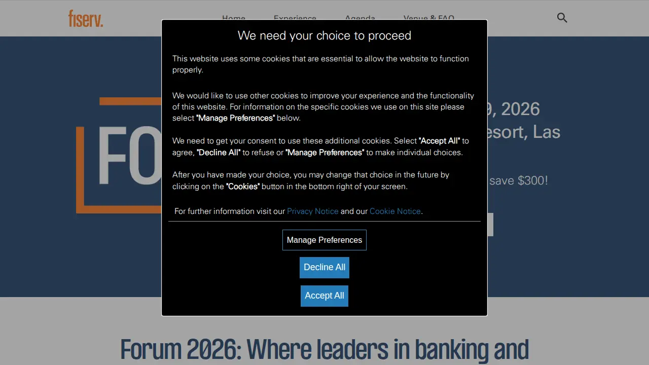 Fiserv page
