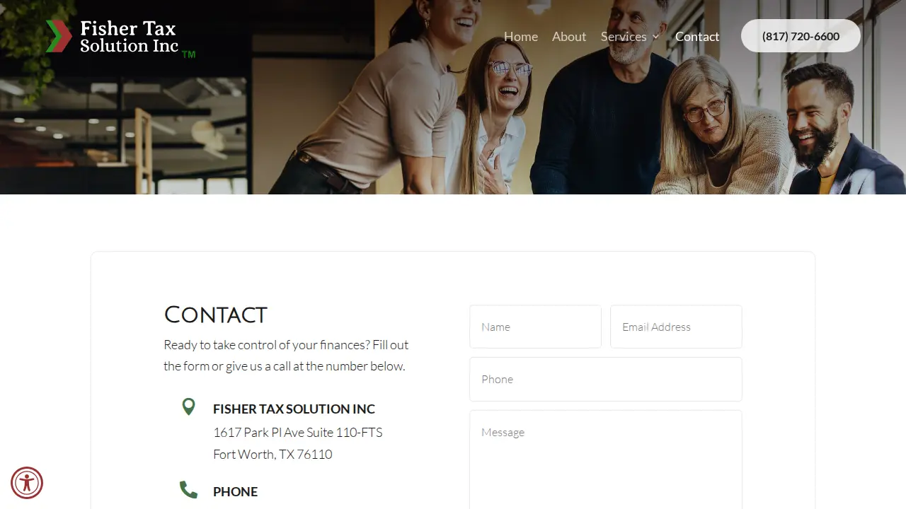 Fisher Tax Solution Inc page