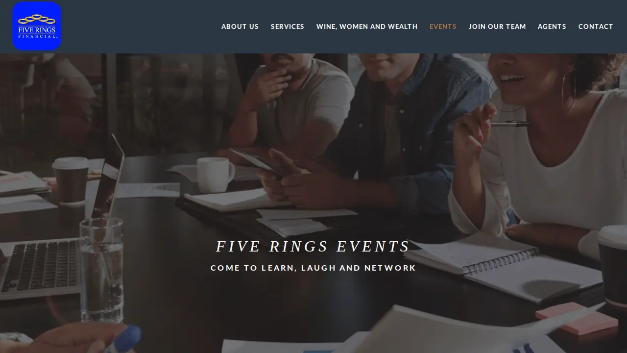 Five Rings Financial page