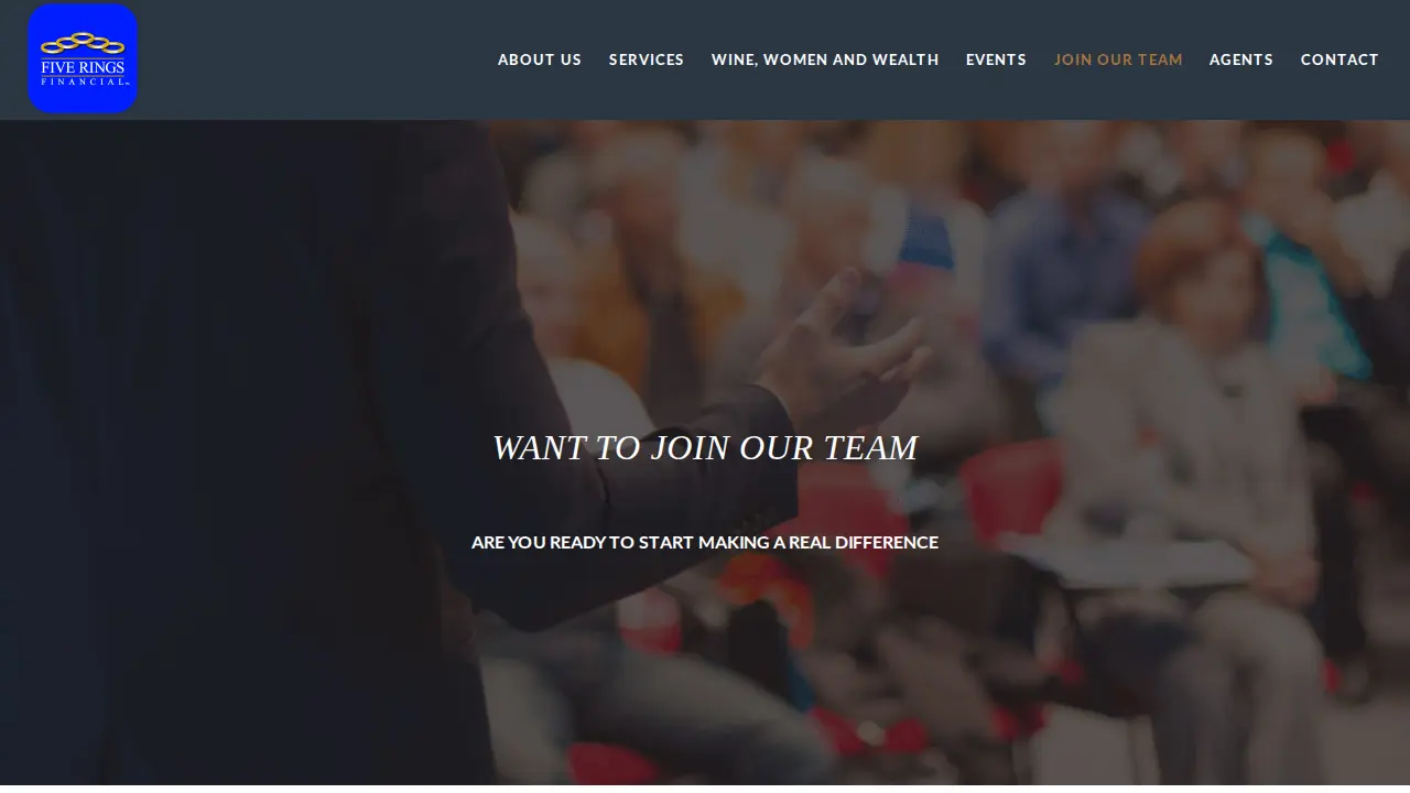 Five Rings Financial page
