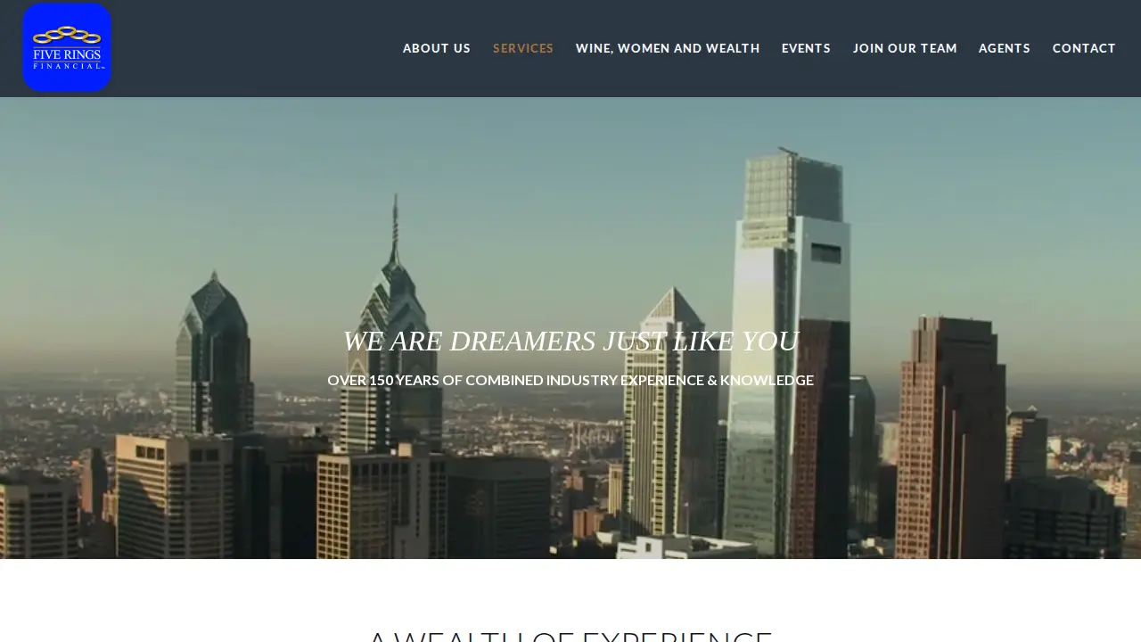 Five Rings Financial page