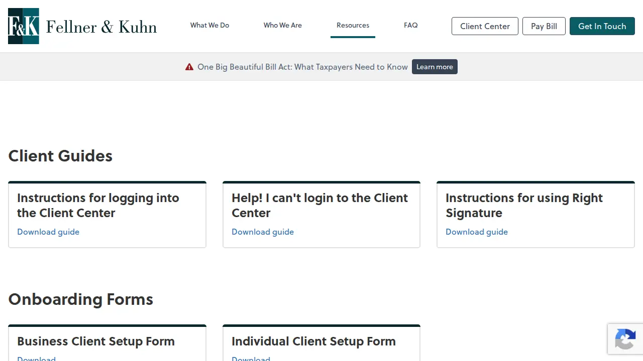 Fellner & Kuhn, LLP page