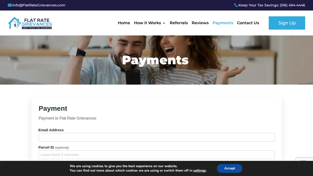Flat Rate Grievances page