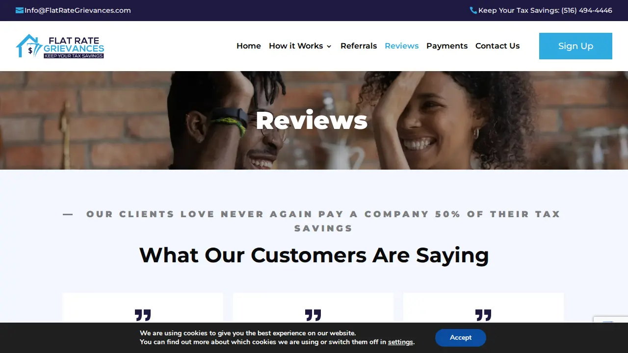 Flat Rate Grievances page