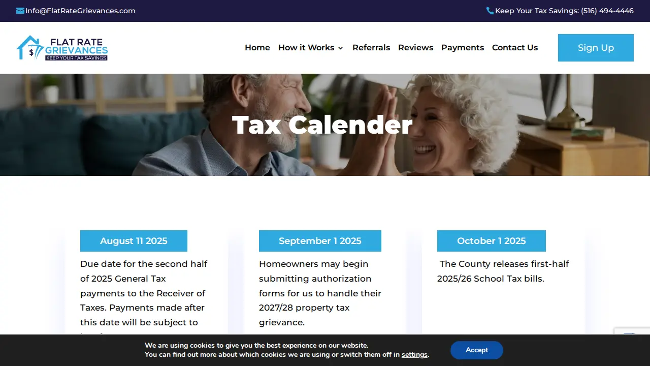 Flat Rate Grievances page
