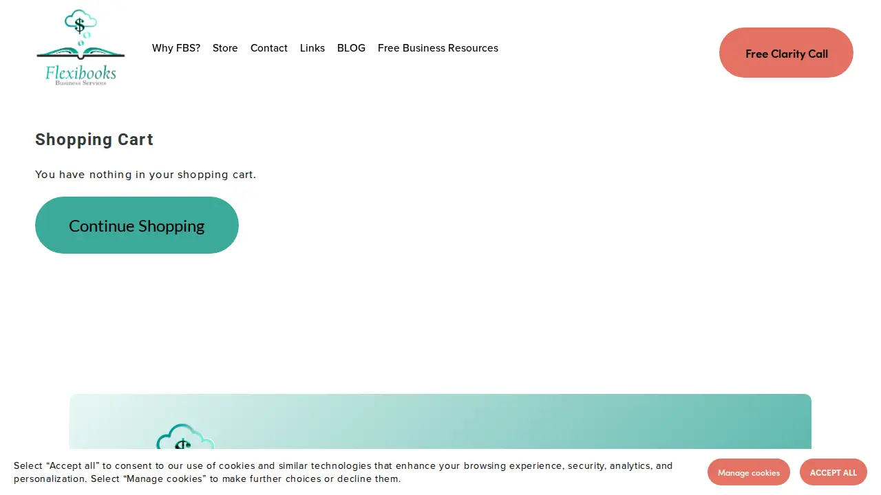 Flexibooks Business Services page