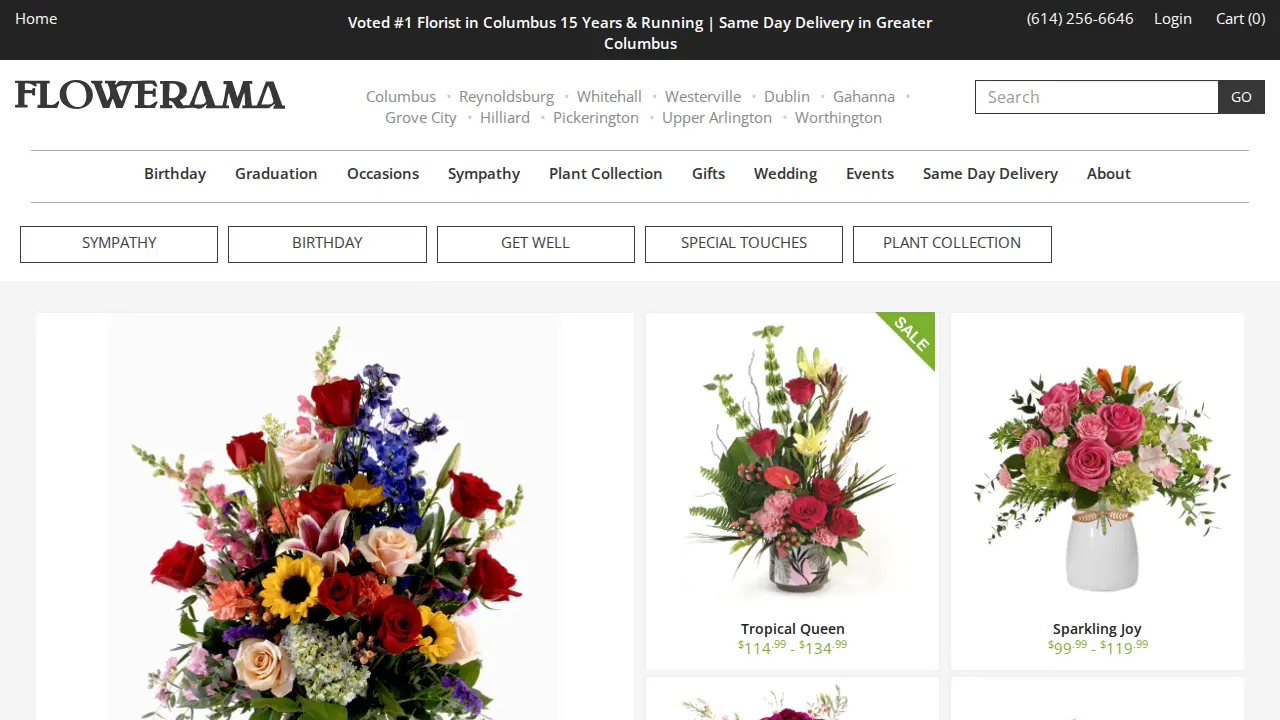 Flowerama website