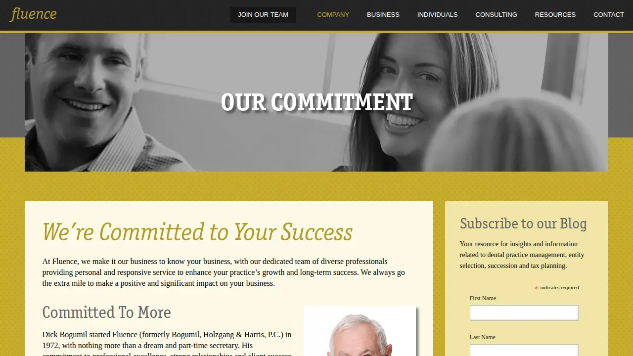 Fluence page