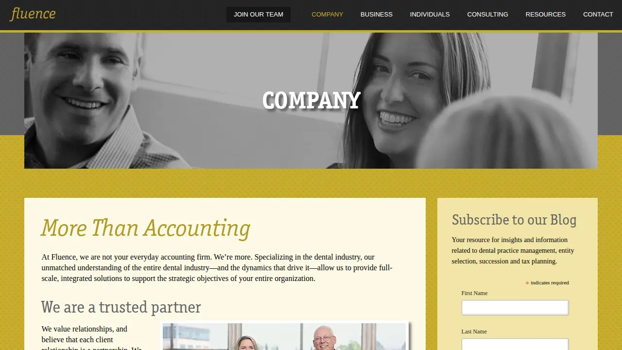 Fluence page