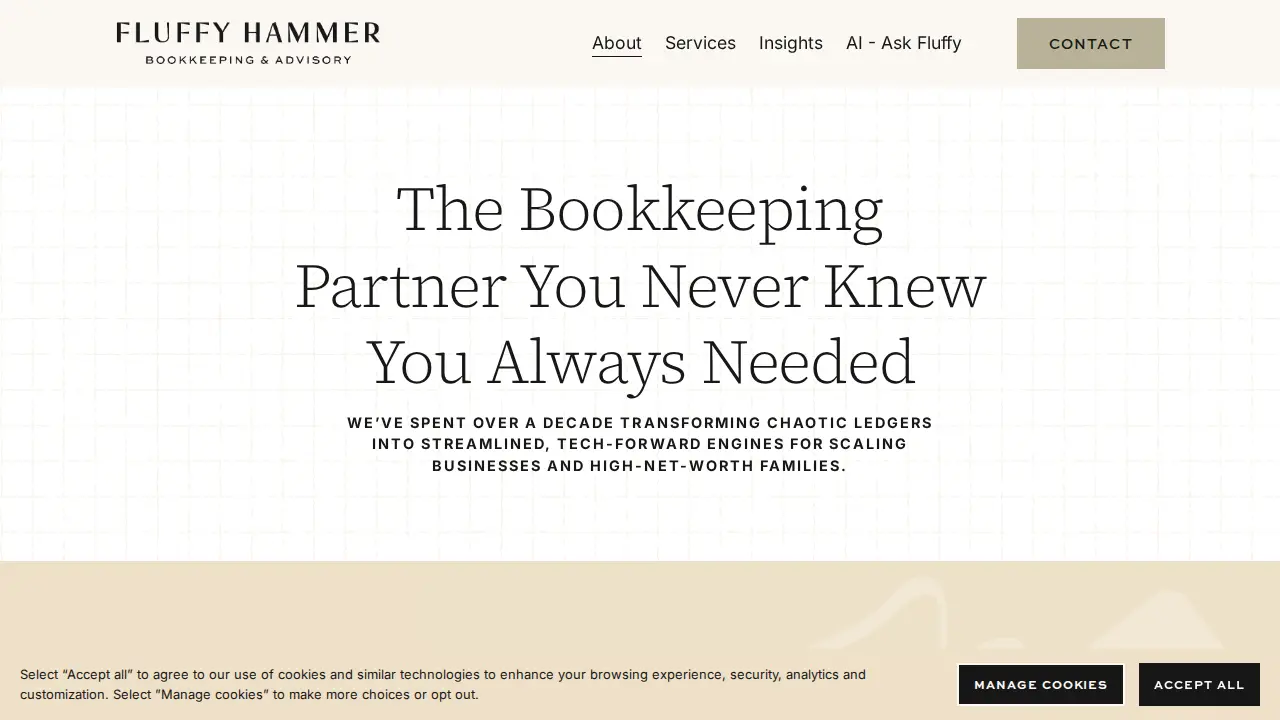 Fluffy Hammer Bookkeeping & Advisory page