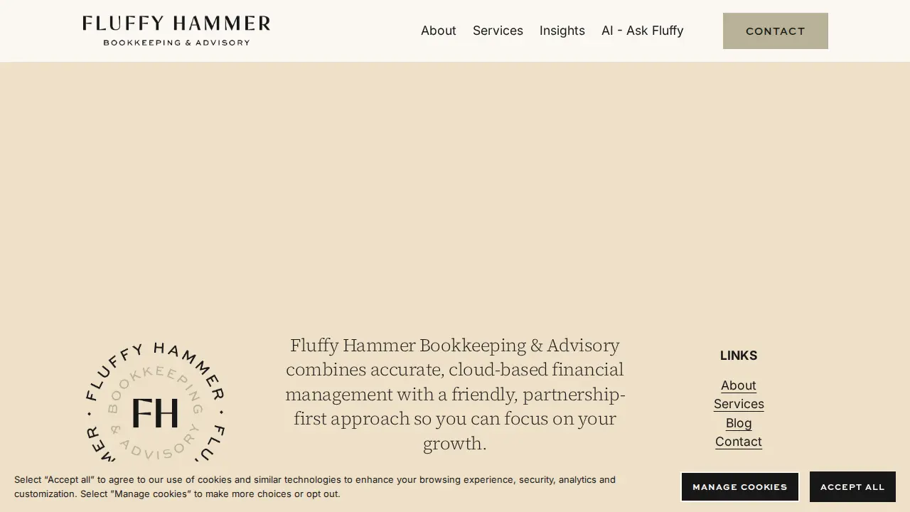 Fluffy Hammer Bookkeeping & Advisory page