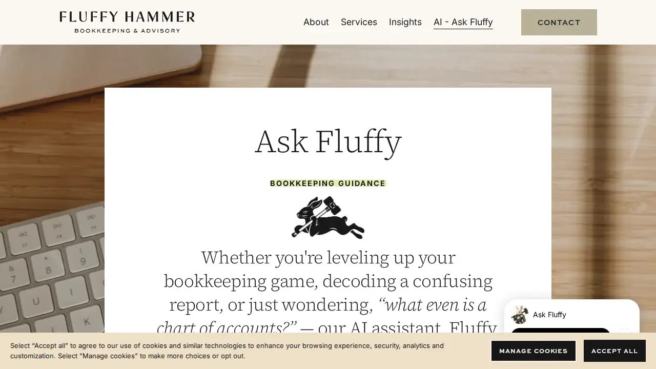 Fluffy Hammer Bookkeeping & Advisory page