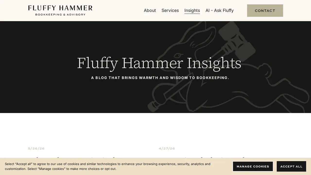 Fluffy Hammer Bookkeeping & Advisory page