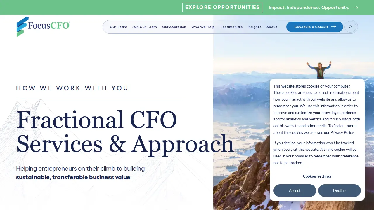 FocusCFO page