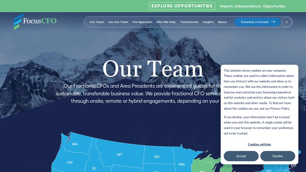FocusCFO page