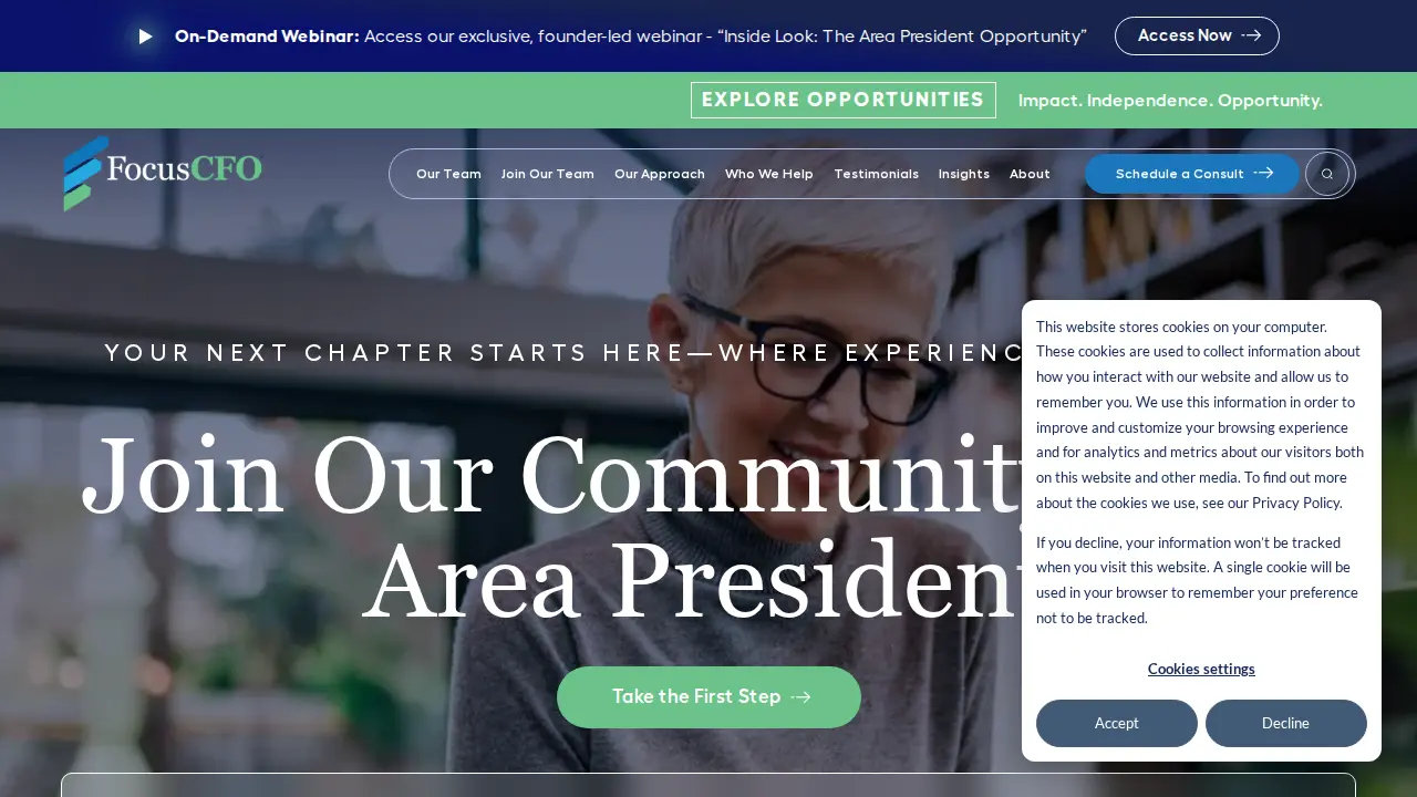 FocusCFO page