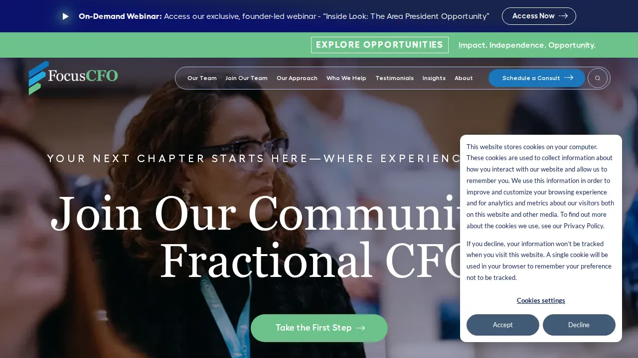 FocusCFO page