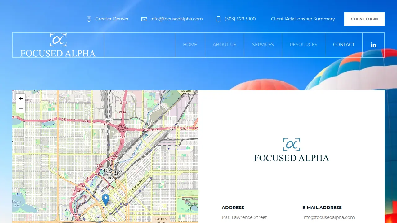 Focused Alpha page