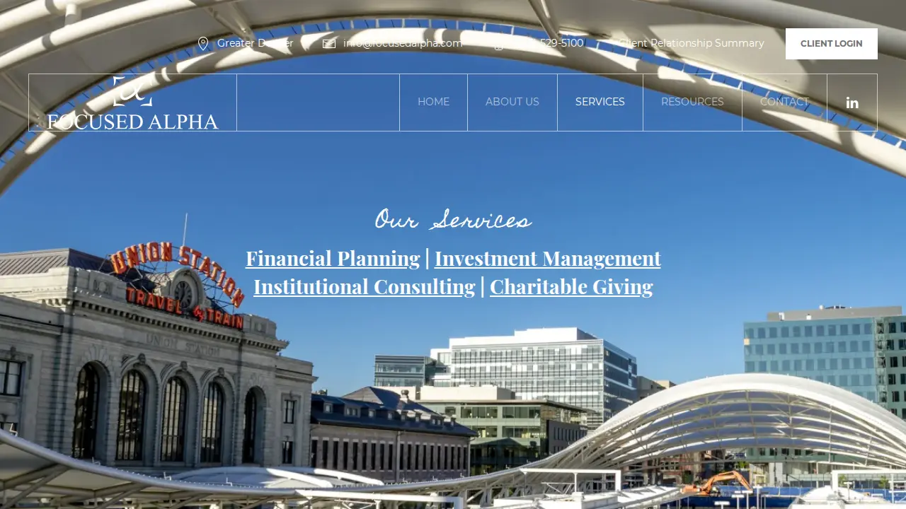 Focused Alpha page