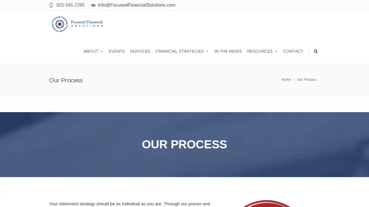 Focused Financial Solutions page