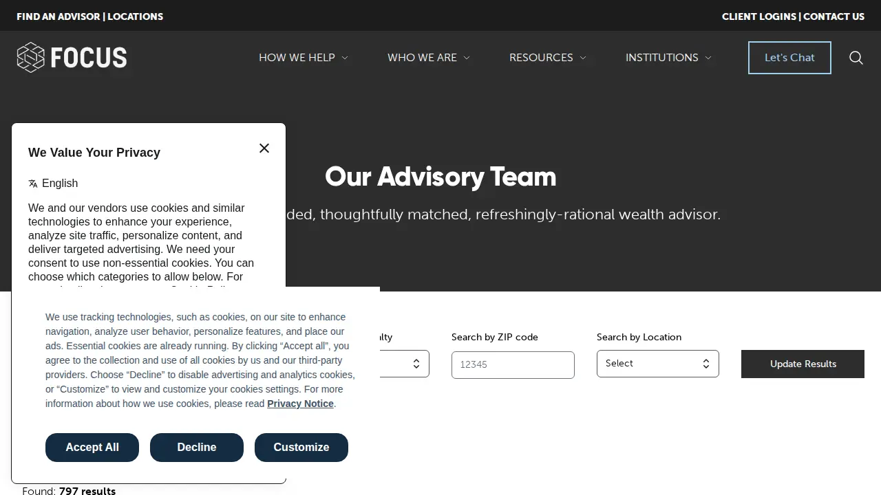 Focus Partners Wealth page