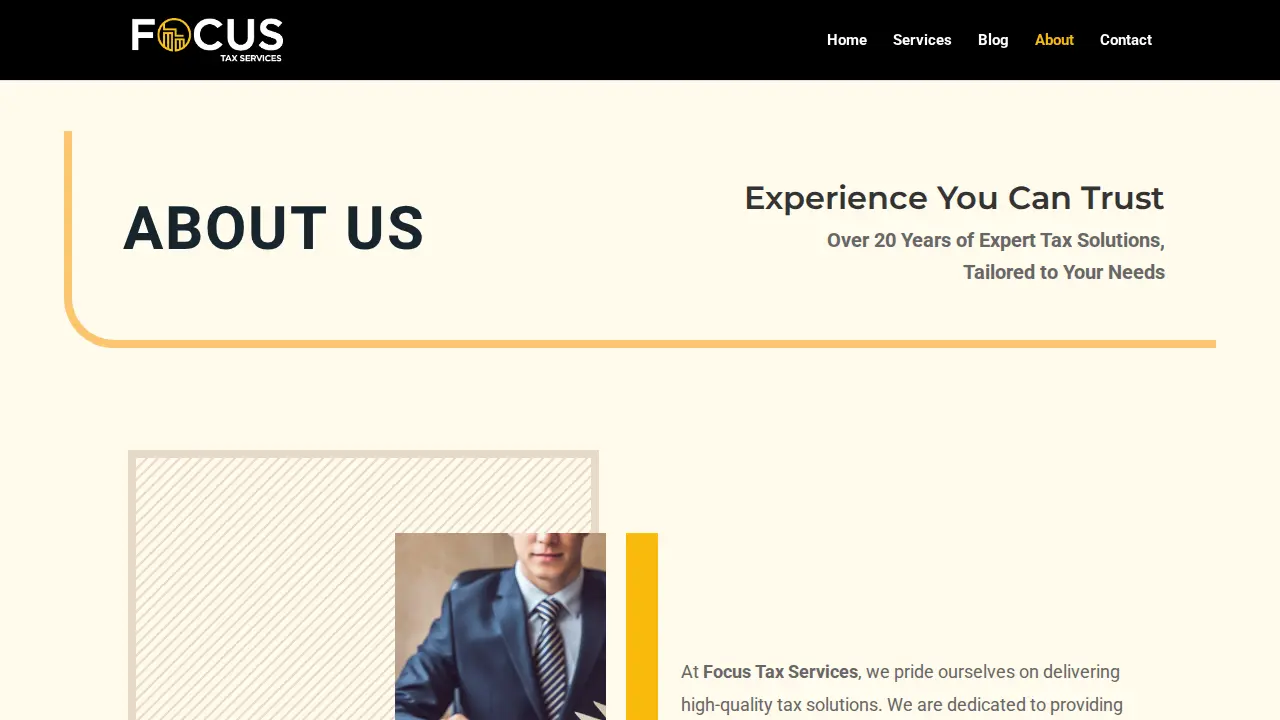 Focus Tax Services page