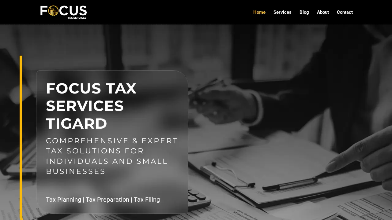 Focus Tax Services page