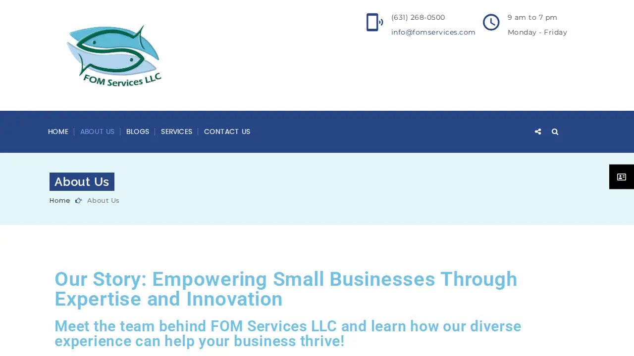 FOM Services LLC page