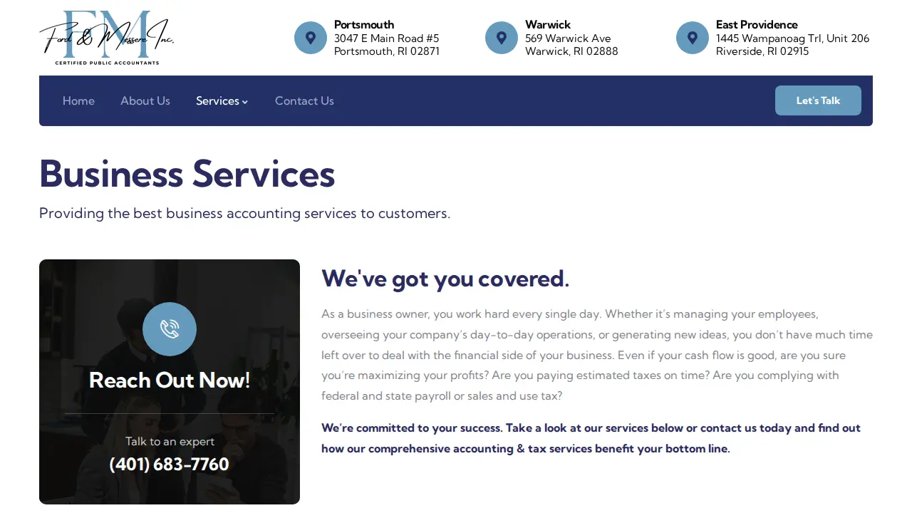 Ford & Messere, Inc. page