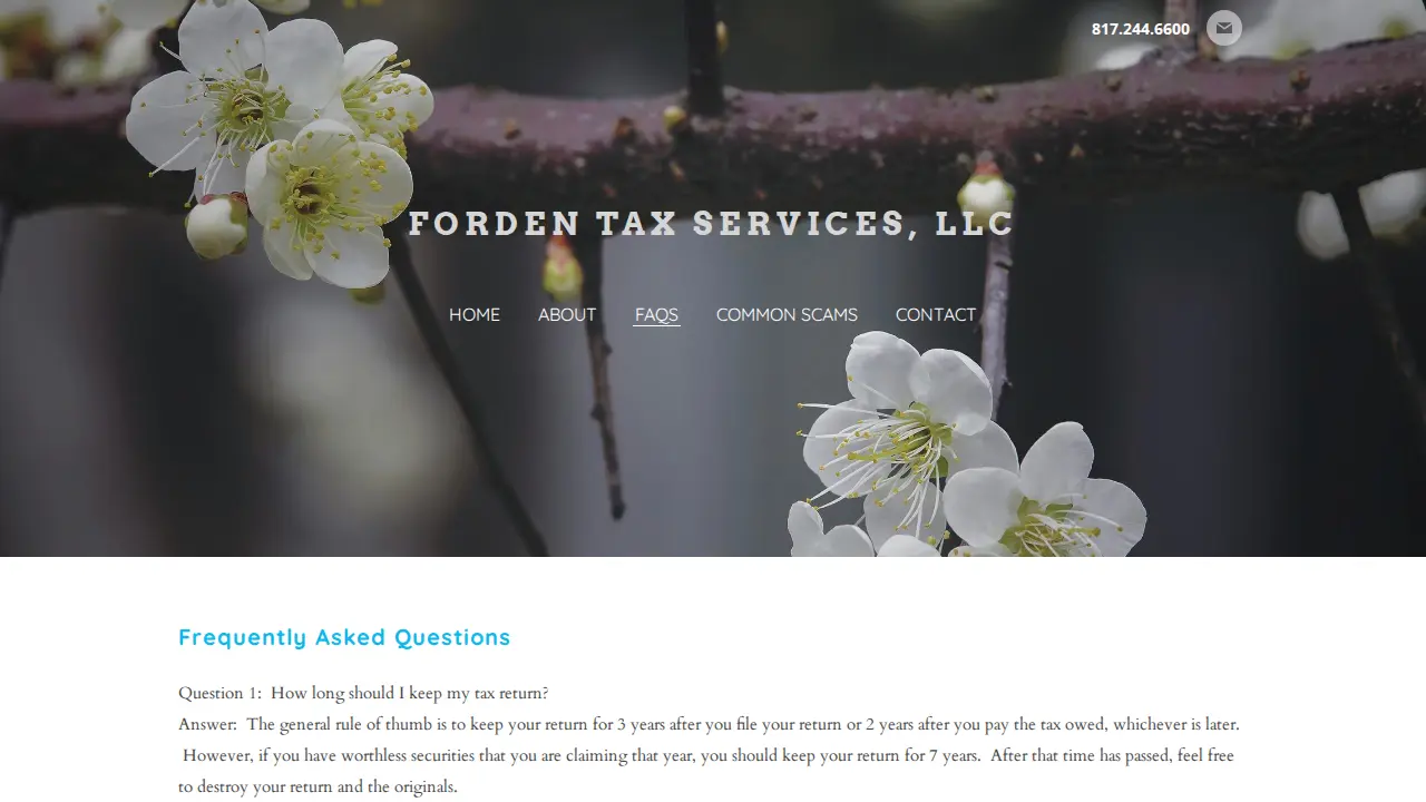 Forden Tax Services, LLC page