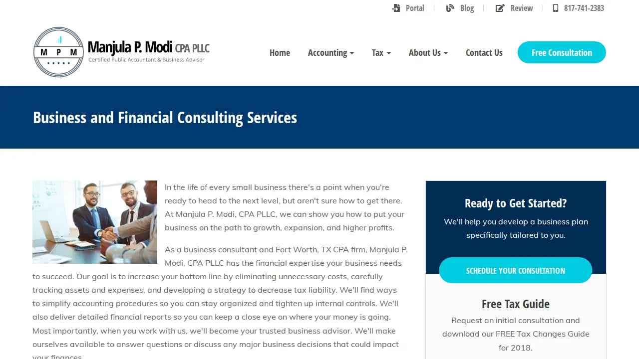 Manjula P. Modi CPA, PLLC page