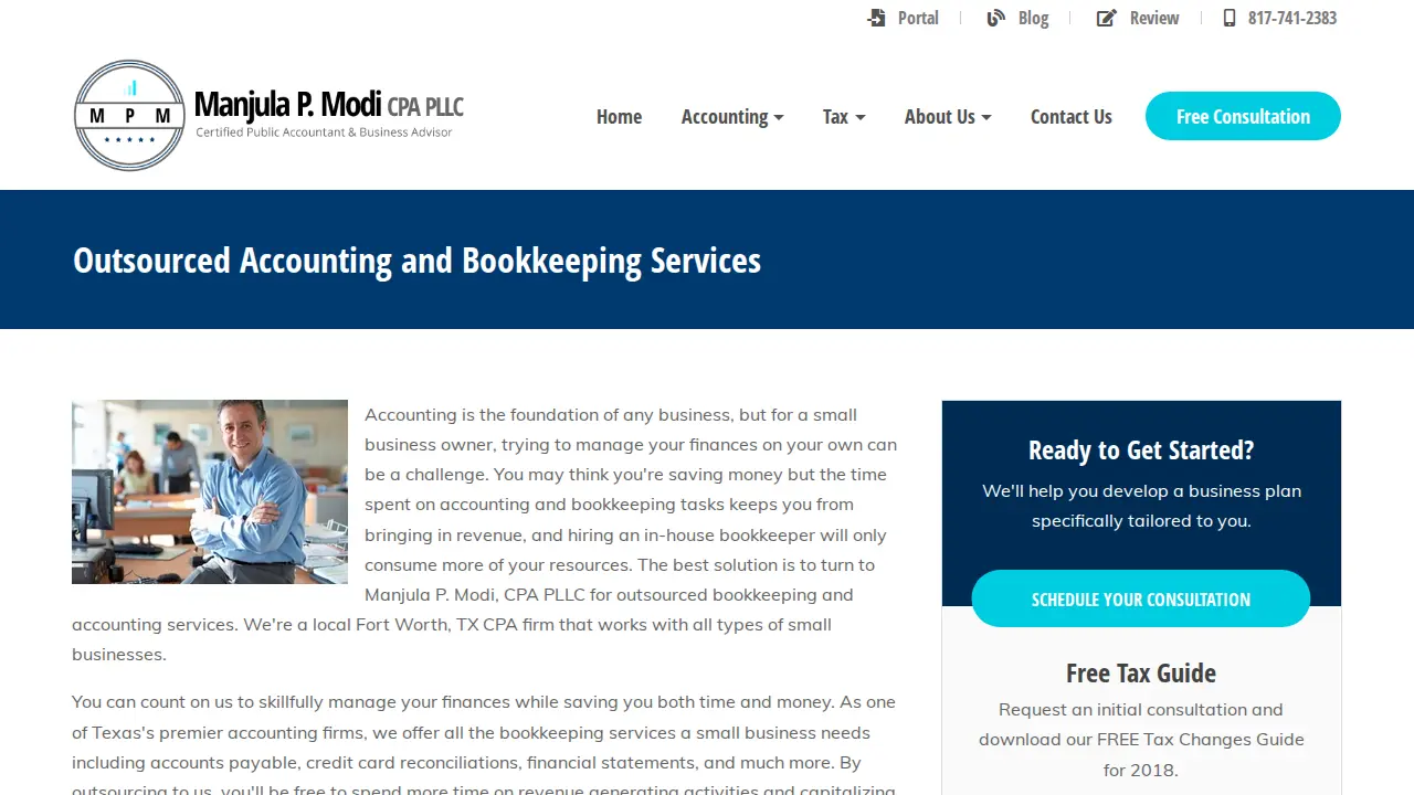 Manjula P. Modi CPA, PLLC page