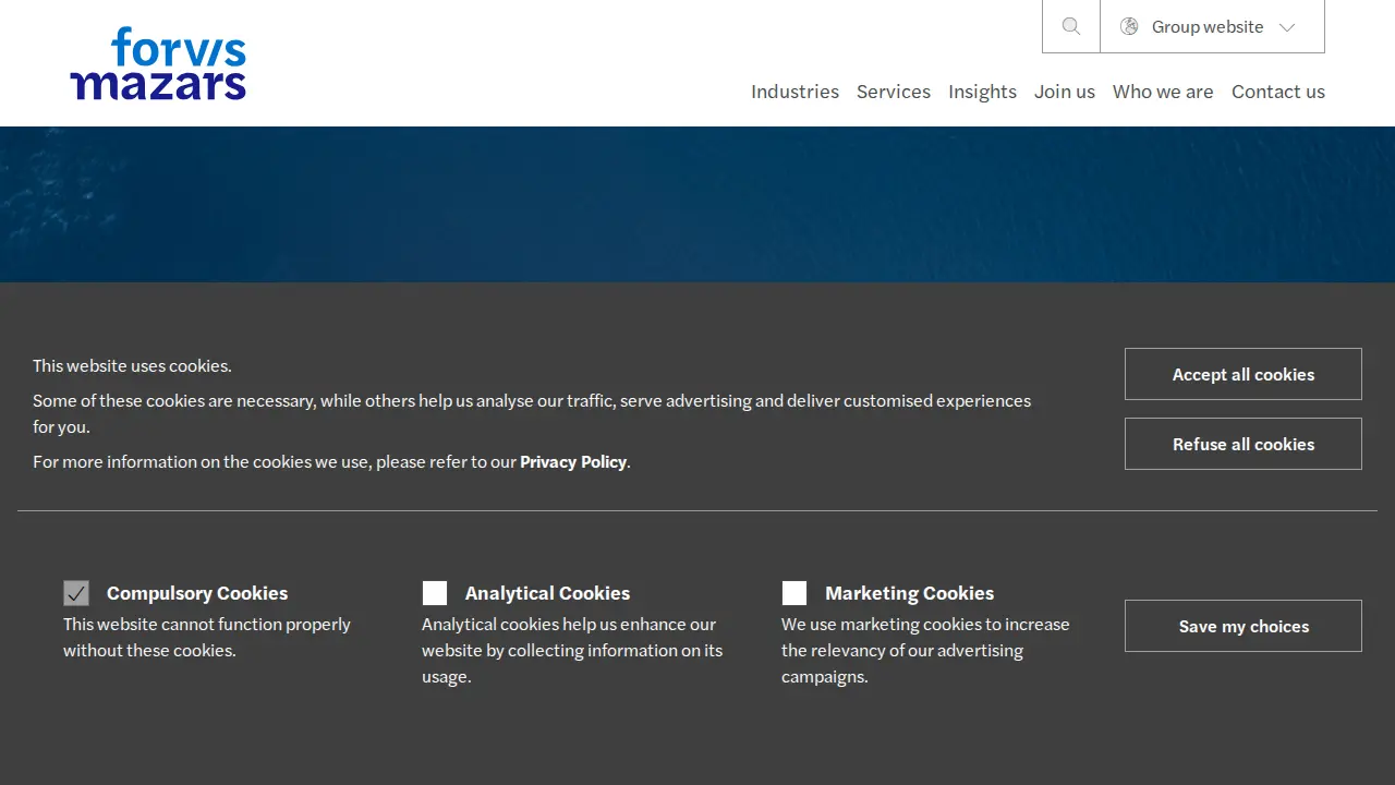 Forvis Mazars CPA Limited page