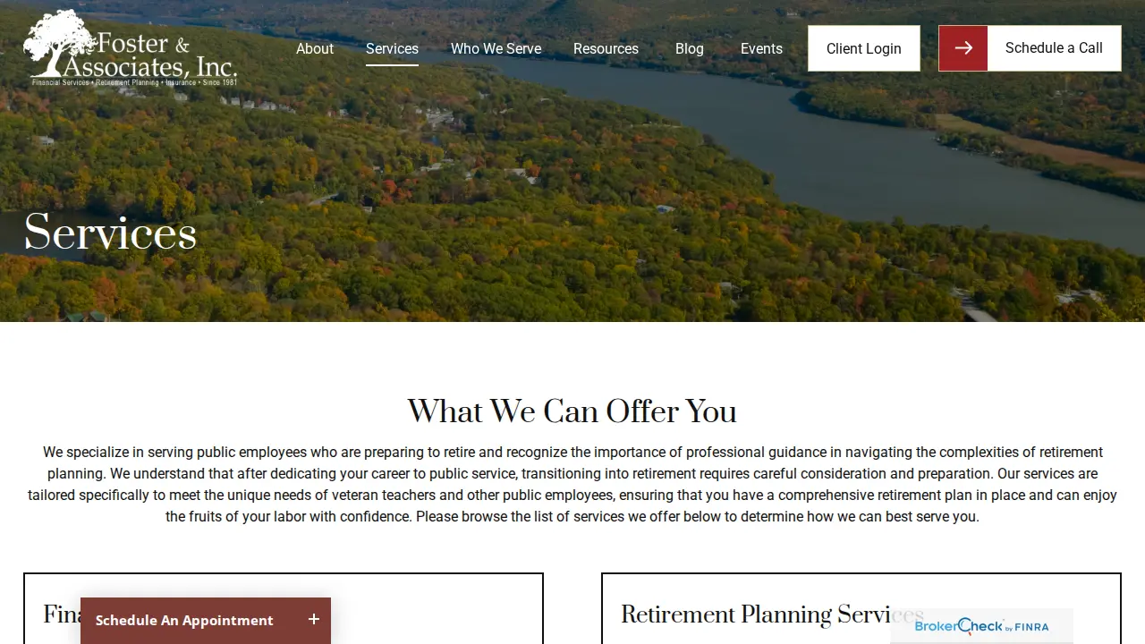 Foster & Associates Inc page