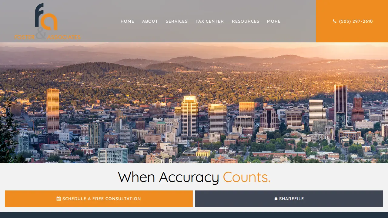 Foster and Associates, CPA, LLC page