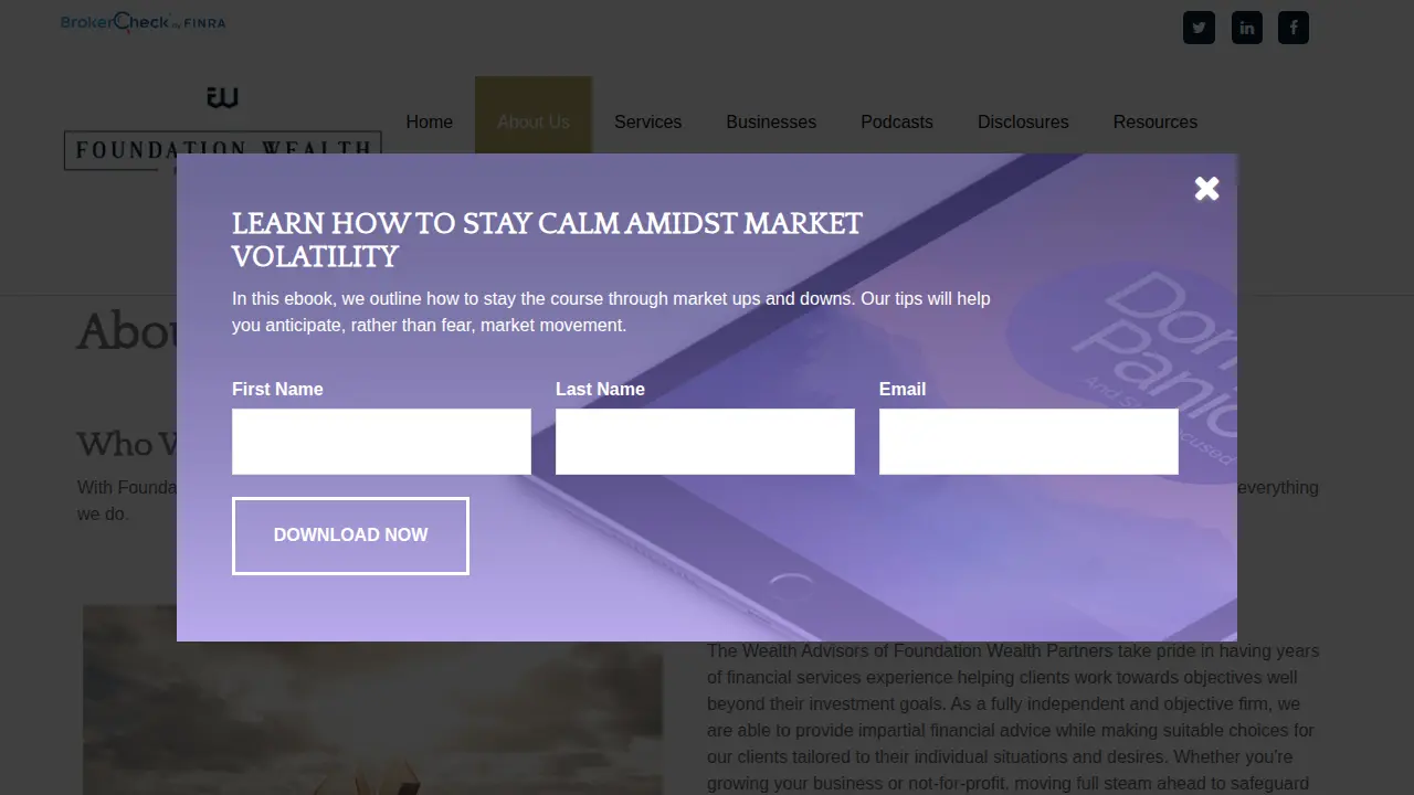 Foundation Wealth Partners page