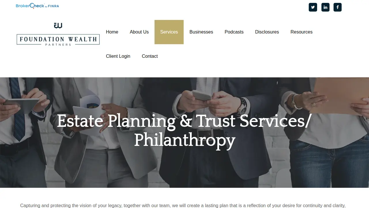 Foundation Wealth Partners page