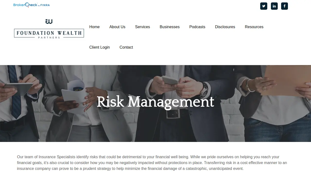 Foundation Wealth Partners page