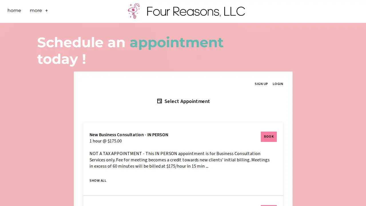 Four Reasons LLC page