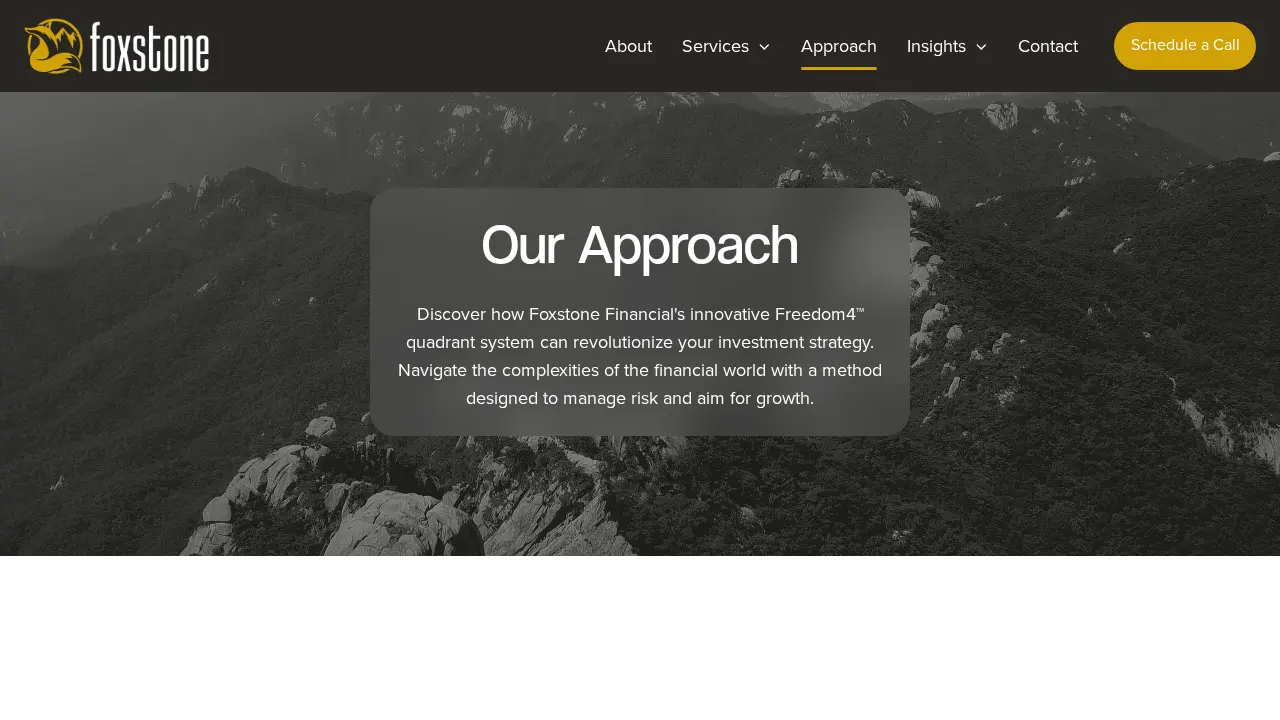 Foxstone Financial Planning page