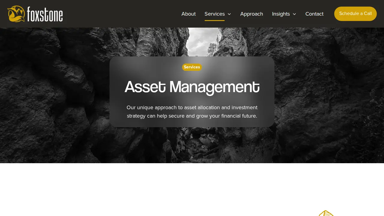 Foxstone Financial Planning page