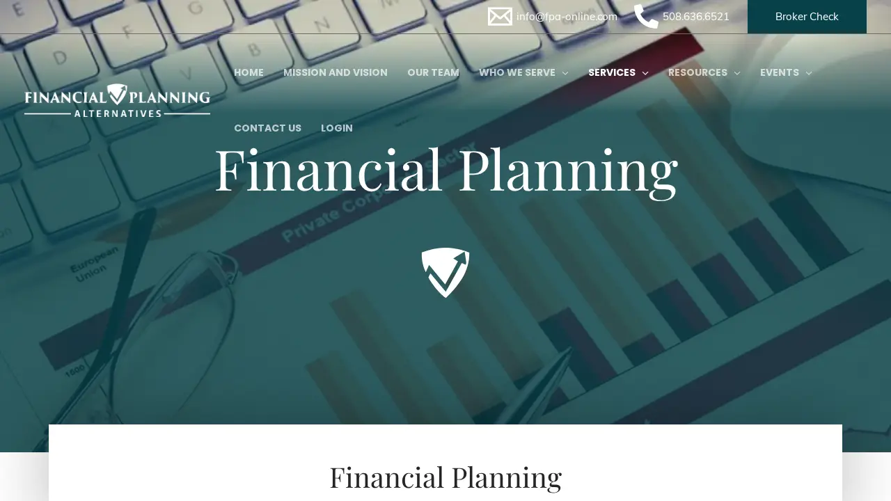 Financial Planning Alternatives page