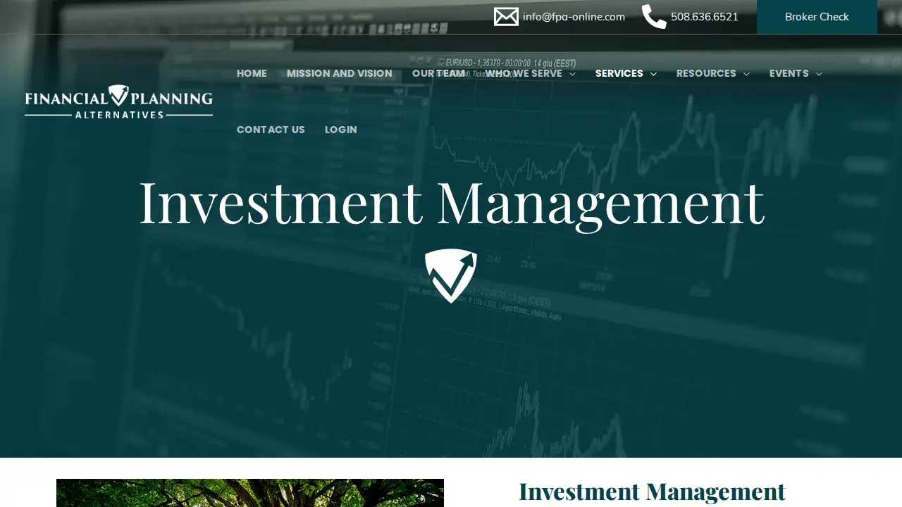 Financial Planning Alternatives page